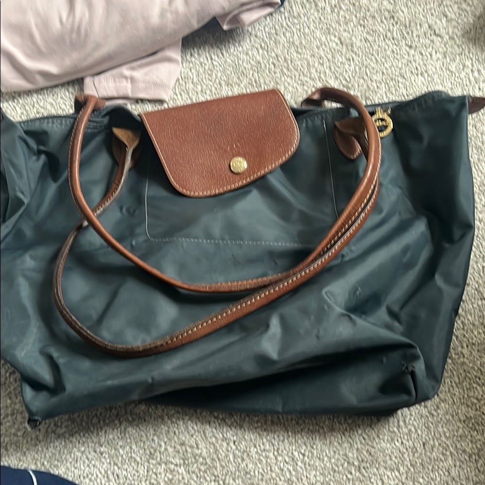 Elegant Green and Brown Tote Bag